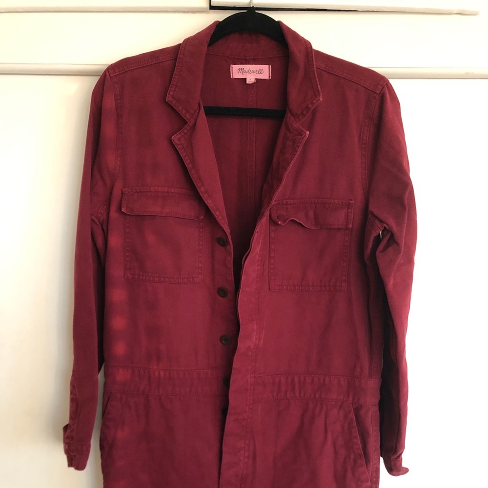 Madewell Coveralls Burgundy SZ M
